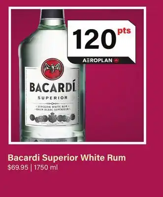 LCBO Bacardi Superior White Rum offer