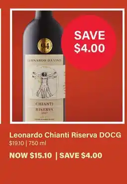 LCBO Leonardo Chianti Riserva DOCG offer