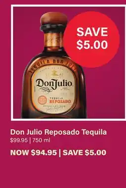 LCBO Don Julio Reposado Tequila offer