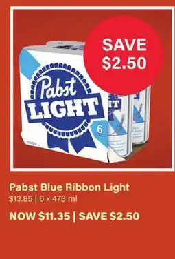 LCBO Pabst Blue Ribbon Light offer