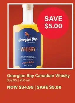 LCBO Georgian Bay Canadian Whisky offer