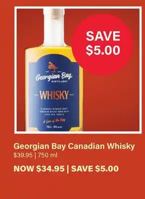 LCBO Georgian Bay Canadian Whisky offer