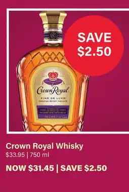 LCBO Crown Royal Whisky offer