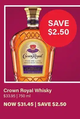 LCBO Crown Royal Whisky offer