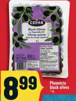Marché Adonis Phoenicia black olives offer