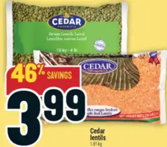 Marché Adonis Cedar Lentils offer