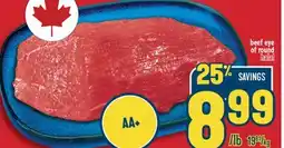Marché Adonis Beef eye of round halal offer