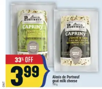 Marché Adonis Alexis de Portneuf Goat Milk Cheese offer