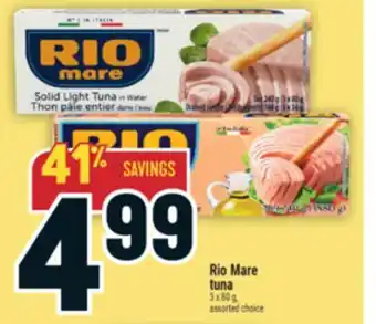 Marché Adonis Rio Mare Tuna offer