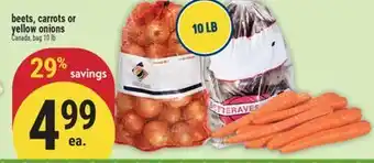Marché Adonis Beets, carrots or yellow onions offer