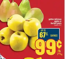 Marché Adonis Golden Delicious Apples or Bartlett Pears offer