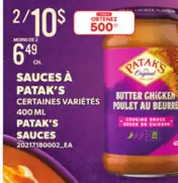 Provigo PATAK'S SAUCES, 400 ML offer