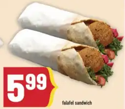 Marché Adonis Falafel sandwich offer