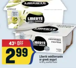 Marché Adonis Liberté méditerranée or greek yogurt offer