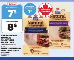Provigo MAPLE LEAF NATURAL SELECTIONS SLICED DELI MEAT offer