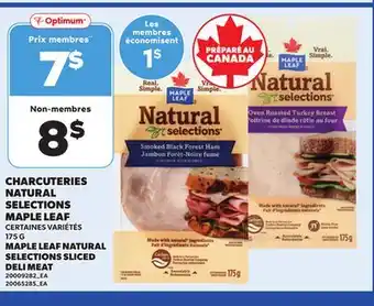 Provigo MAPLE LEAF NATURAL SELECTIONS SLICED DELI MEAT offer