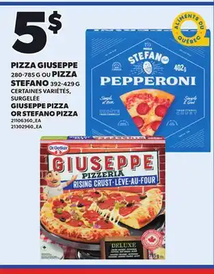 Provigo GIUSEPPE PIZZA, 280-785 G OR STEFANO PIZZA, 392-429 G offer