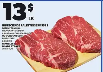 Provigo BONELESS BLADE STEAKS offer