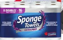 Provigo SPONGETOWELS ULTRAPRO ESSUIE-TOUT 8=16 ROULEAUX offer