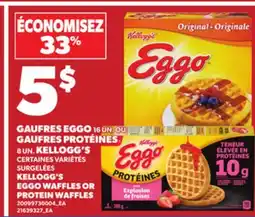 Provigo EGGO WAFFLES, 16 UN. OR PROTEIN WAFFLES, 8 UN offer