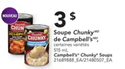 Provigo CAMPBELL'S CHUNKY SOUPS, 515 ML offer