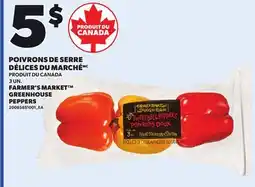 Provigo FARMER'S MARKET GREENHOUSE PEPPERS, 3 UN offer
