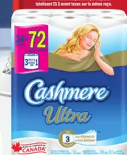 Provigo CASHMERE ULTRA PAPIER HYGIÉNIQUE 24=72 ROULEAUX offer