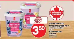 Provigo PC PROBIOTIC YOGURT, 650 G offer