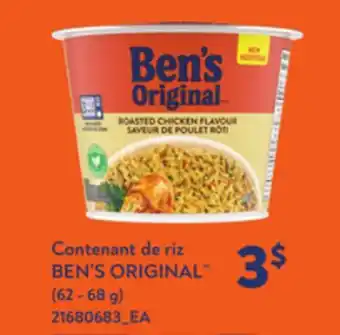 Provigo BEN'S ORIGINAL, 62 - 68 G offer