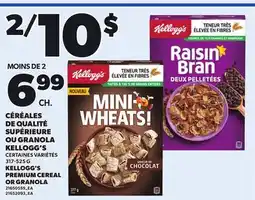Provigo KELLOGG'S PREMIUM CEREAL OR GRANOLA, 317-525 G offer