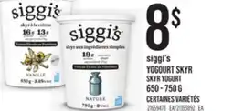 Provigo SIGGI'S YOGOURT SKYR, 650 - 750 G offer
