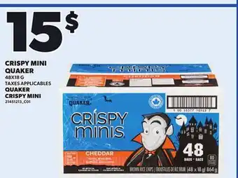 Provigo QUAKER CRISPY MINI, 48X18 G offer