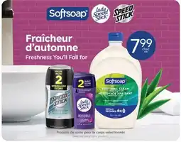 Jean Coutu SOFTSOAP, LADY SPEED STICK, SPEED STICK Selected body care products offer