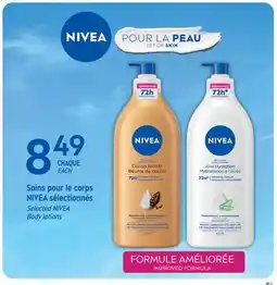 Jean Coutu Selected NIVEA Body lotions offer