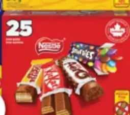 Familiprix NESTLÉ Coffee Crisp or Aero, Mini bars or Smarties, Friandises/Candies, 25unit offer