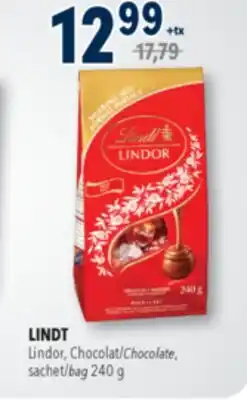Familiprix LINDT, Lindor, Chocolate, bag 240 g offer