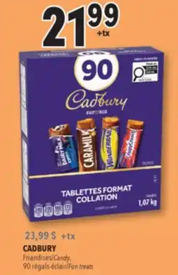 Familiprix CADBURY, Candy, 90 fun treats offer