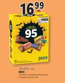 Familiprix MARS, Assorted candies, 95 fun size offer