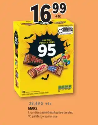 Familiprix MARS, Assorted candies, 95 fun size offer