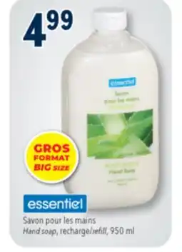 Familiprix ESSENTIEL, Hand soap, recharge refill, 950 ml offer