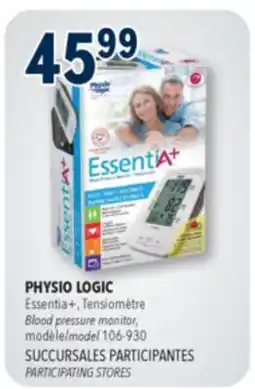Familiprix PHYSIO LOGIC, Blood pressure monitor, model 106-930 offer