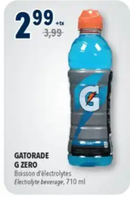 Familiprix GATORADE G ZERO Electrolyte beverage, 710ml offer