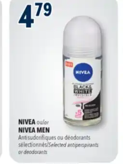 Familiprix NIVEA or NIVEA MEN Selected antiperspirants offer
