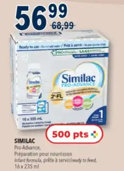 Familiprix SIMILAC, Pro-Advance, =Infant formula,ready to feed, 16 x 235 ml offer