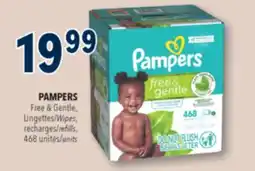 Familiprix PAMPERS Free & Gentle, Wipes, refills, 468 units offer