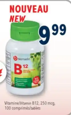 Familiprix NOUVEAU Vitamin B12, 250mcg, 100 tablets offer