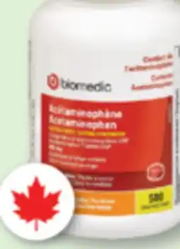 Familiprix BIOMEDIC Acetaminophen, 500mg, 500tablets or caplets offer