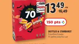 Familiprix SKITTLES & STARBURST, Candies, 70 Fun sizes offer