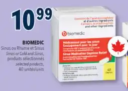 Familiprix BIOMEDIC, Sinus or Cold and Sinus, selected products, 40 units offer