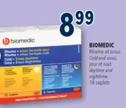 Familiprix BIOMEDIC, daytime and nighttime, 18 caplets offer